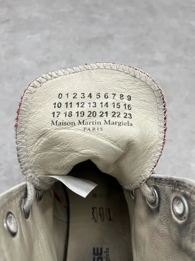 Margiela Converse White Destructured Painted High Shoes JiIVzJd 9