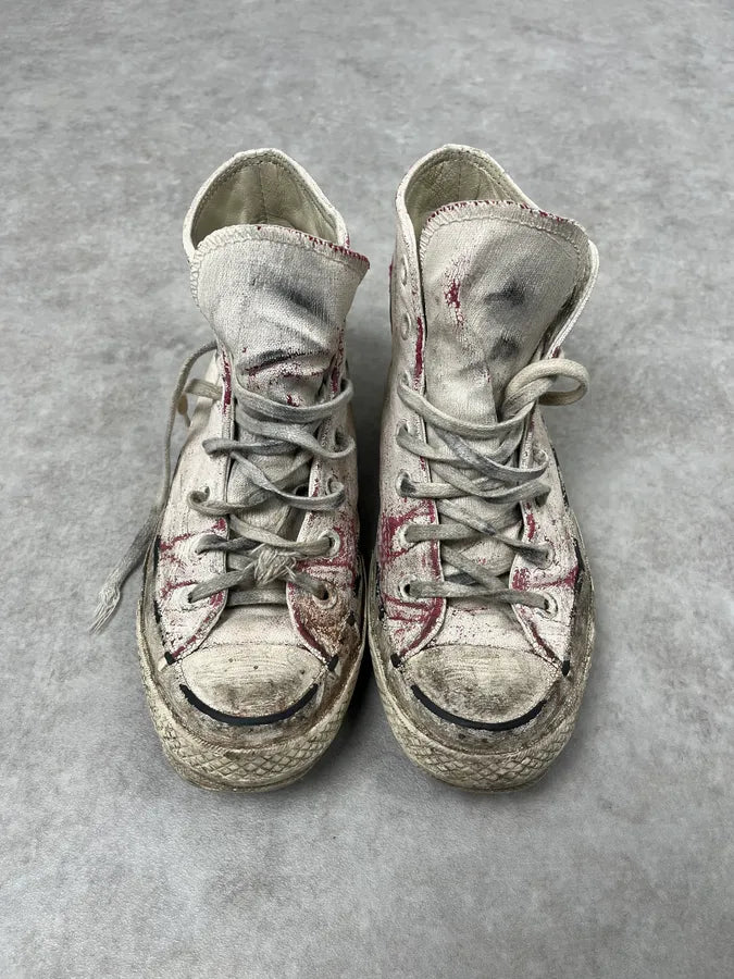 Margiela Converse White Destructured Painted High Shoes JiIVzJd 1