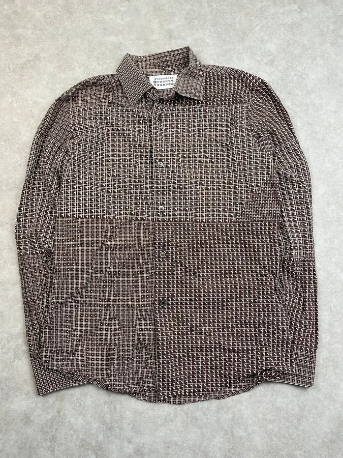 AW2007 Maison Martin Margiela Brown Geometrical Shirt  DvoEsMM 4