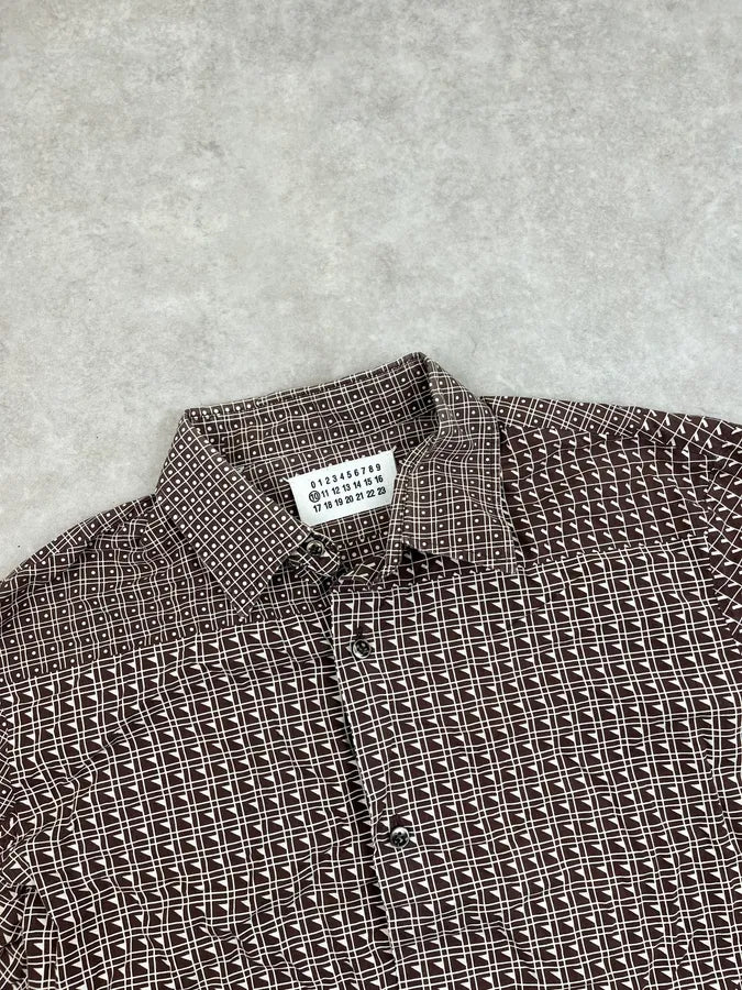 AW2007 Maison Martin Margiela Brown Geometrical Shirt  DvoEsMM 3