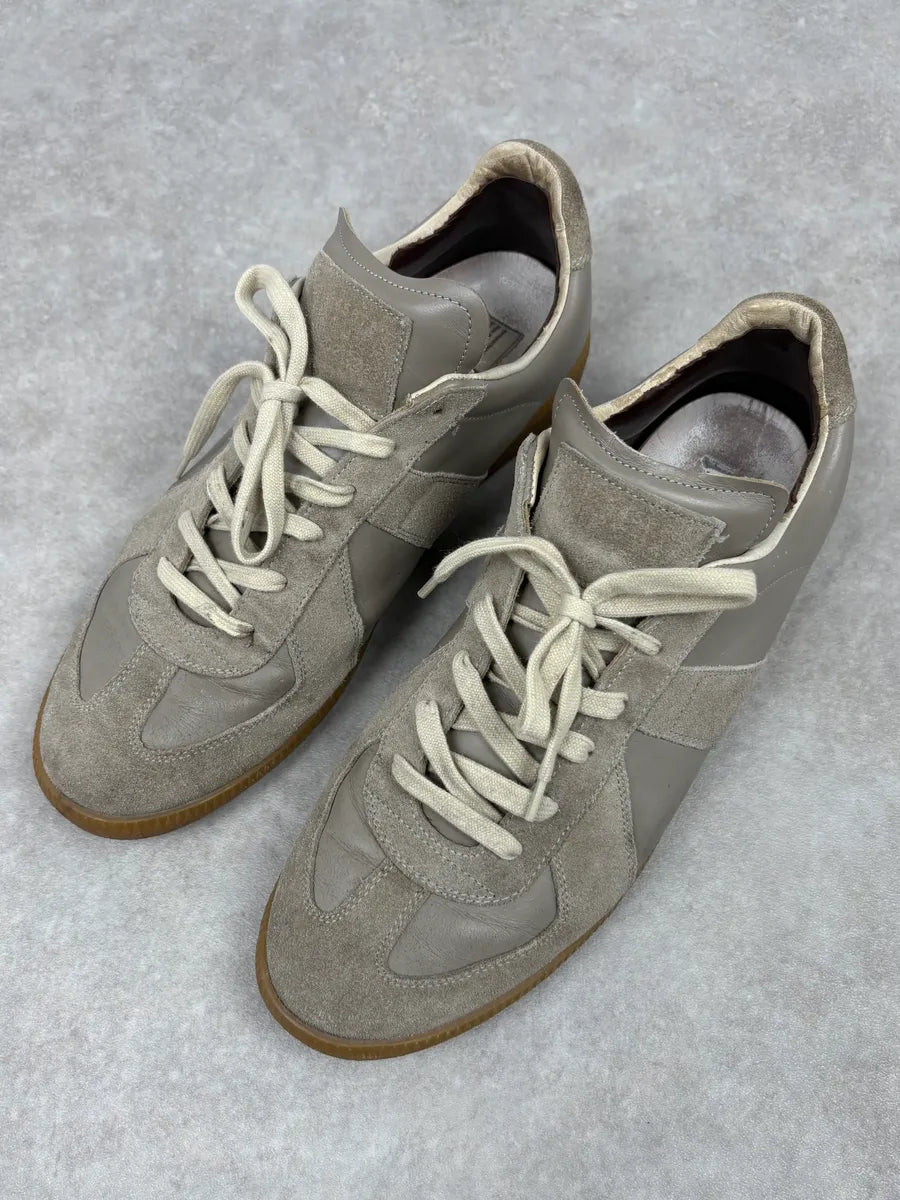 Maison Margiela Replica Grey Army Suede Leather Sneakers TxiWoiA 2