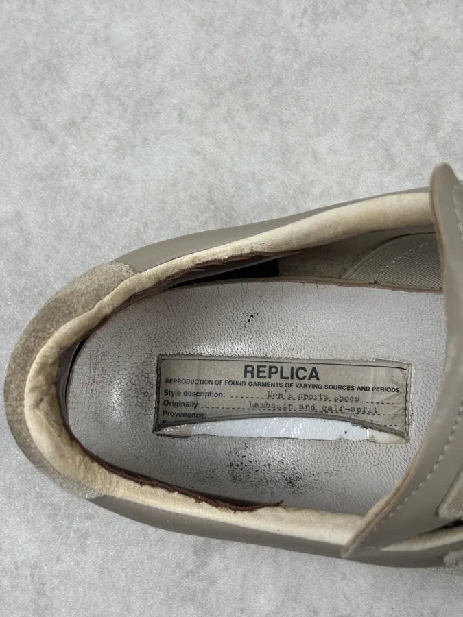 Maison Margiela Replica Grey Army Suede Leather Sneakers TxiWoiA 7