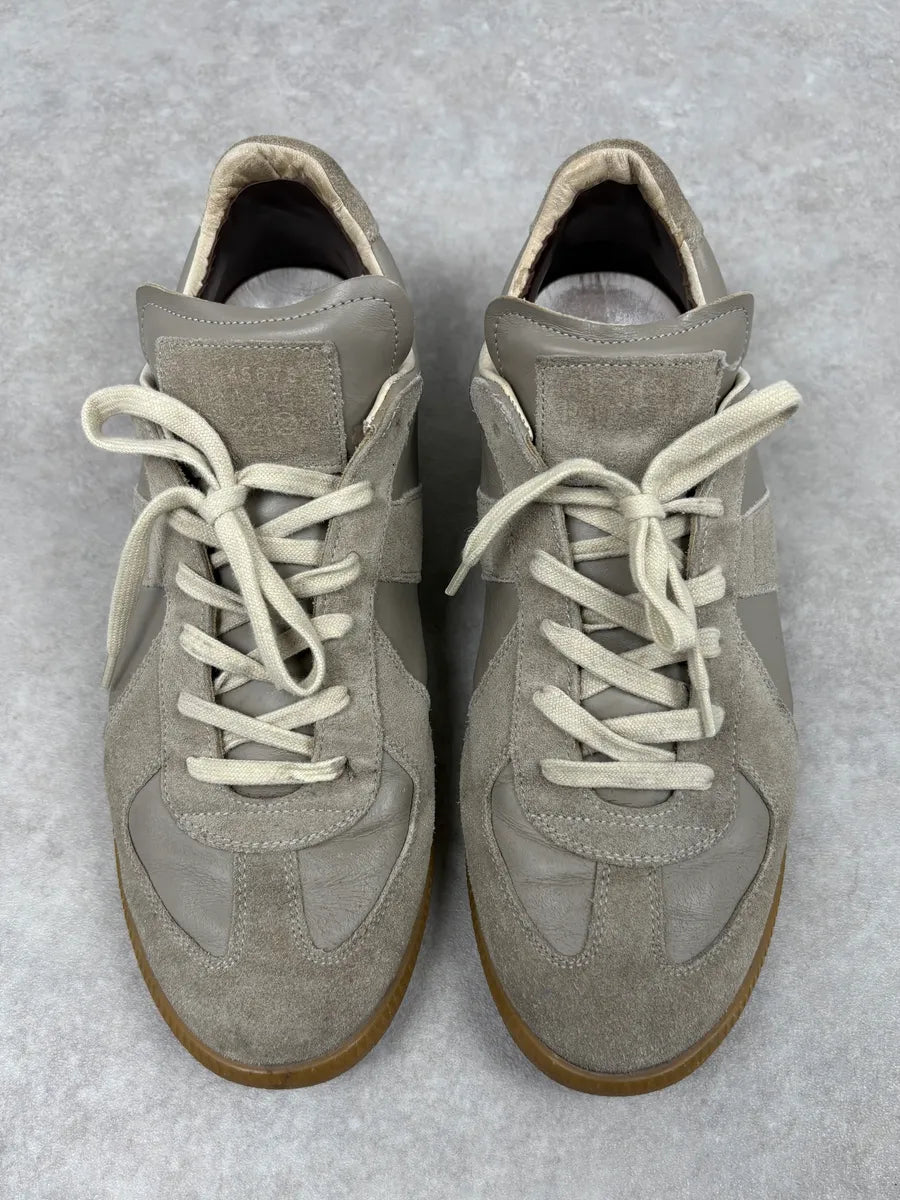 Maison Margiela Replica Grey Army Suede Leather Sneakers TxiWoiA 1