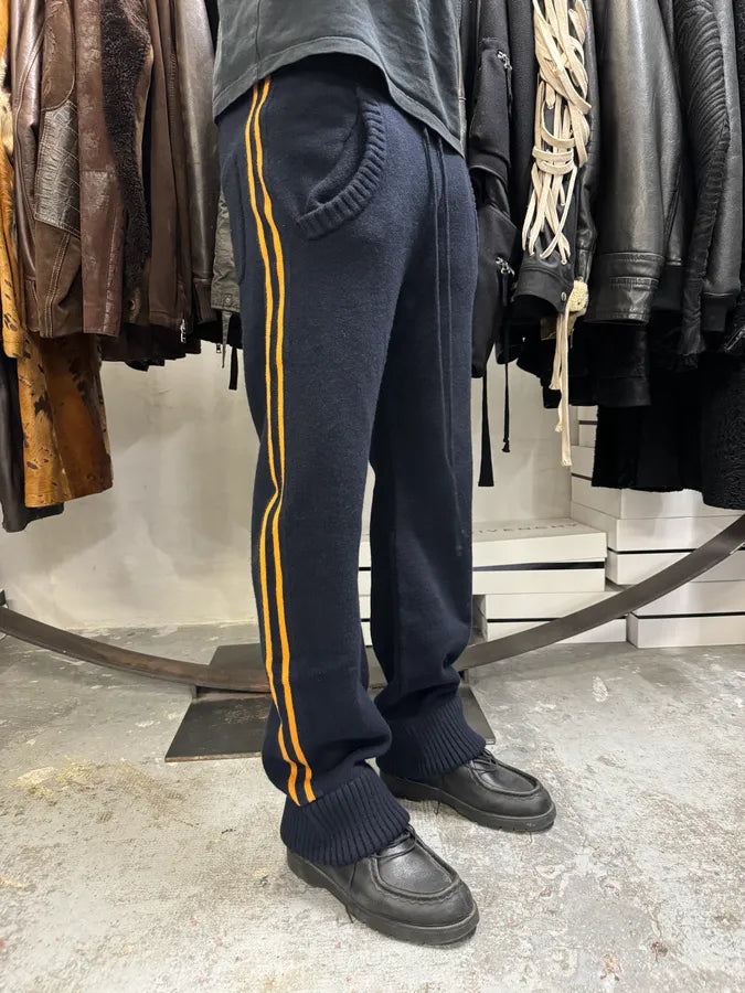 Margiela Navy Orange Line Wool Jogging tTqTOaU 1