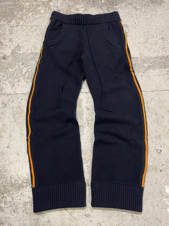 Margiela Navy Orange Line Wool Jogging tTqTOaU 2