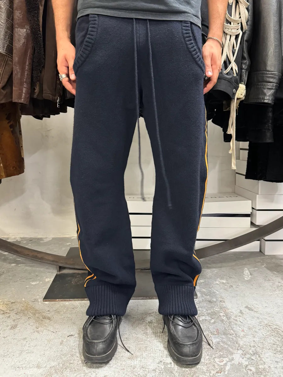 Margiela Navy Orange Line Wool Jogging tTqTOaU 3