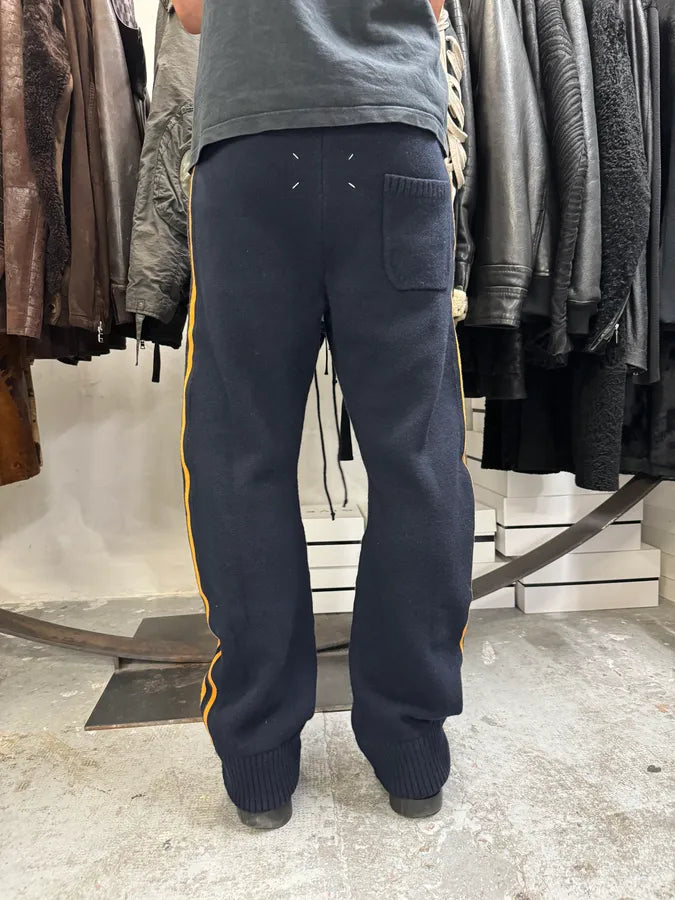 Margiela Navy Orange Line Wool Jogging tTqTOaU 4