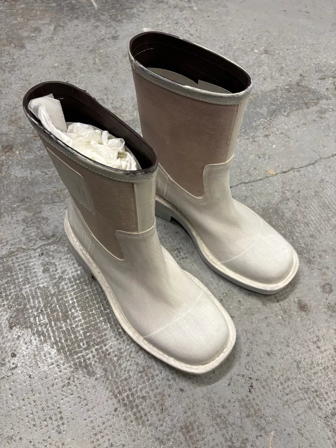 Margiela Painted White Boots KjbbemB 3