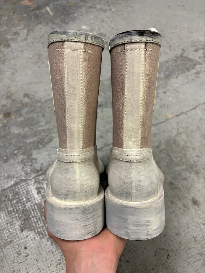 Margiela Painted White Boots KjbbemB 6