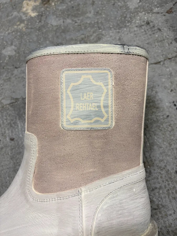 Margiela Painted White Boots KjbbemB 8