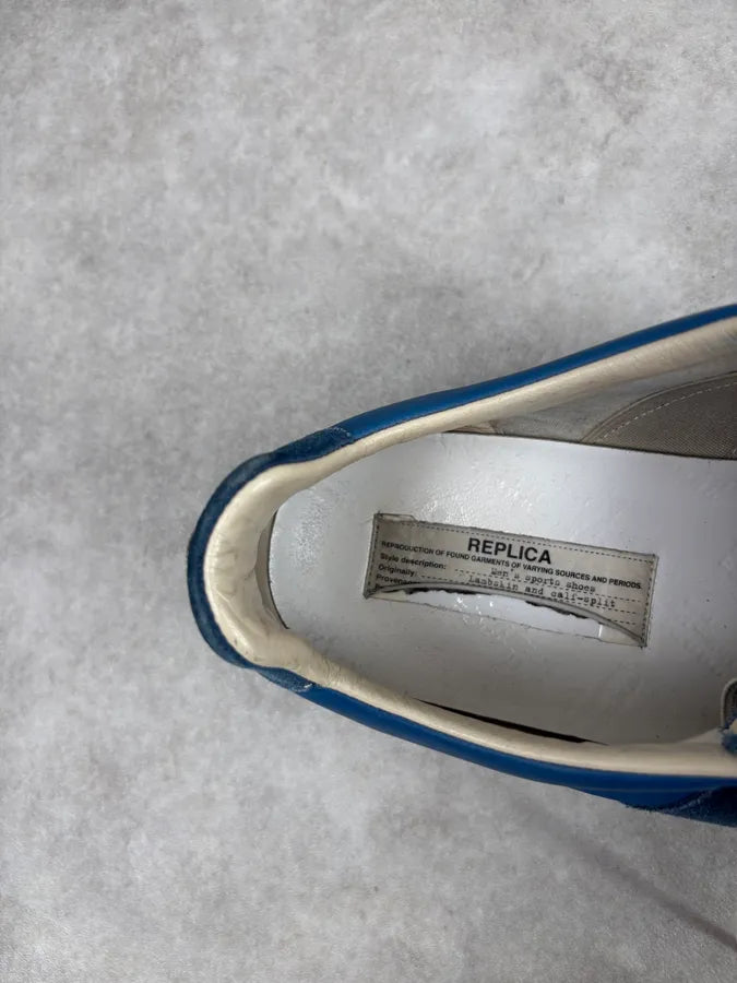 Maison Margiela Replica Blue Army Sneakers swQnTsh 8