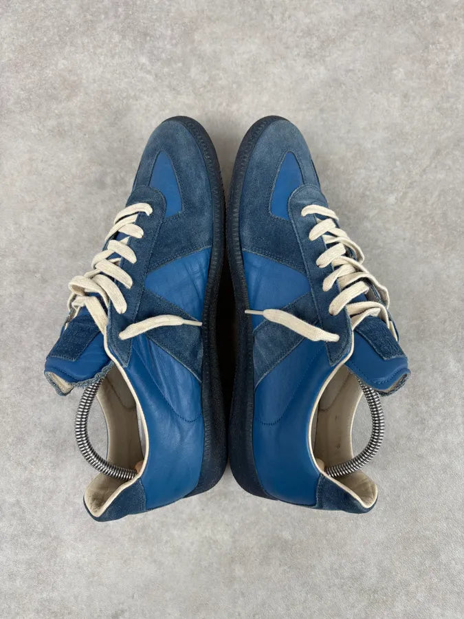 Maison Margiela Replica Blue Army Sneakers swQnTsh 4