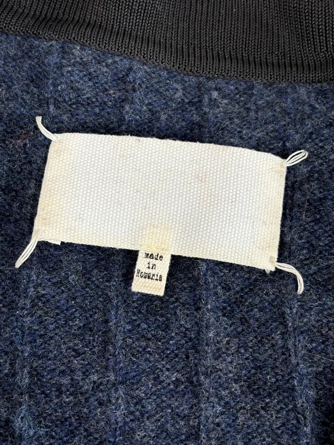 SS2016 Maison Margiela Navy Trompe Loeil Polo Sweater TqskOKy 9