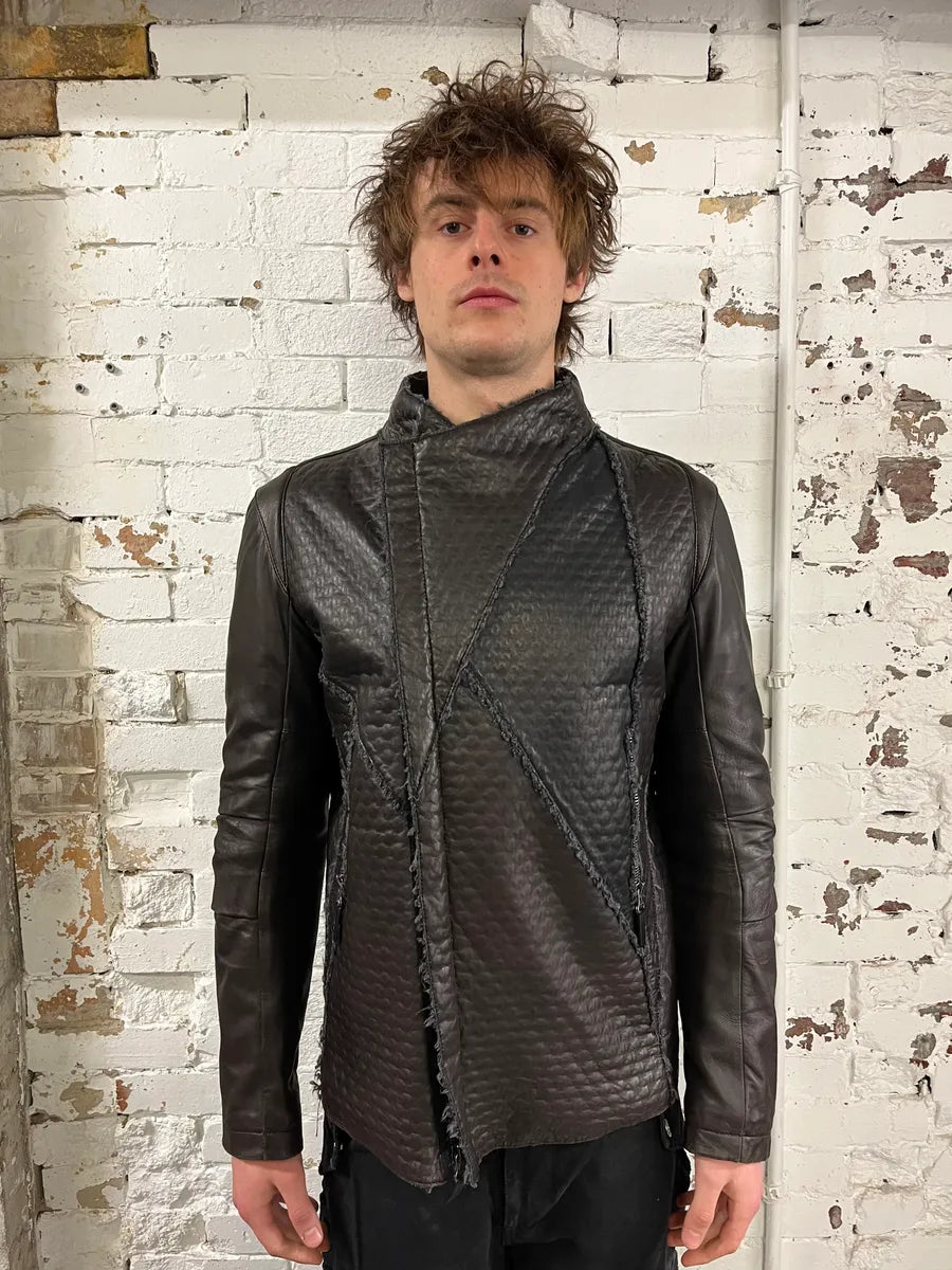 Marithé + François Girbaud Avant-Garde Brown Optimum Rocker Jacket JPbYZFt 0