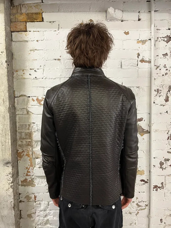 Marithé + François Girbaud Avant-Garde Brown Optimum Rocker Jacket JPbYZFt 1