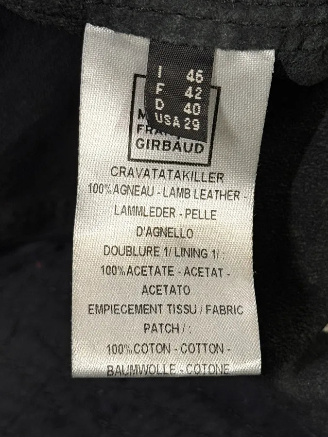 Marithé + François Girbaud Black Avant-Garde Patches Leather Jacket ABAiztM 13