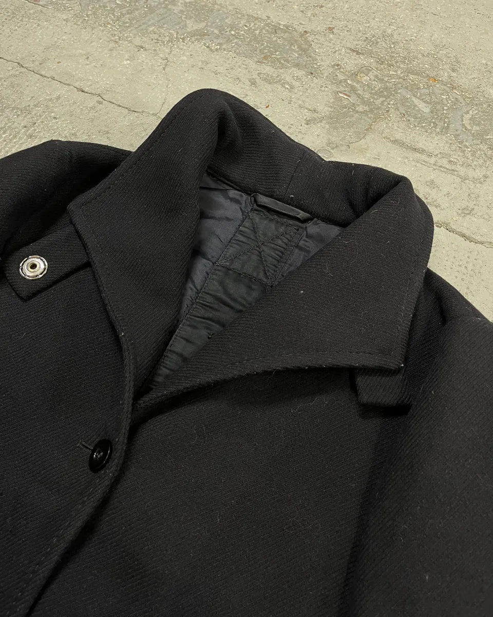 Marithé + François Girbaud Black Buttoned Officer Jacket FkXErXK 3