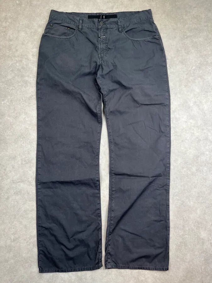 2000s Marithé + François Girbaud Black Relaxe Cozy Pants cUaDhRw 3