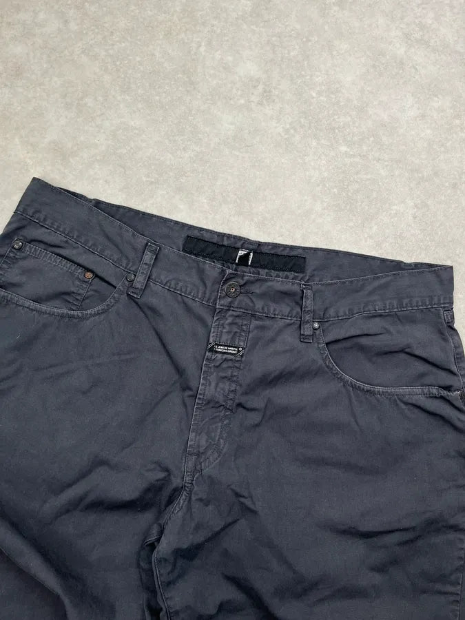 2000s Marithé + François Girbaud Black Relaxe Cozy Pants cUaDhRw 4