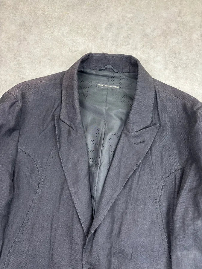 2000s Marithé + François Girbaud Black Obscure Blazer Jacket zlRNdpO 3