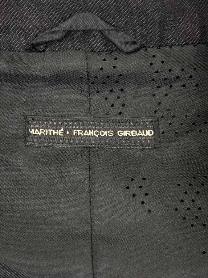 2000s Marithé + François Girbaud Black Obscure Blazer Jacket zlRNdpO 9