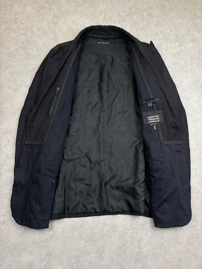 2000s Marithé + François Girbaud Black Obscure Blazer Jacket zlRNdpO 6