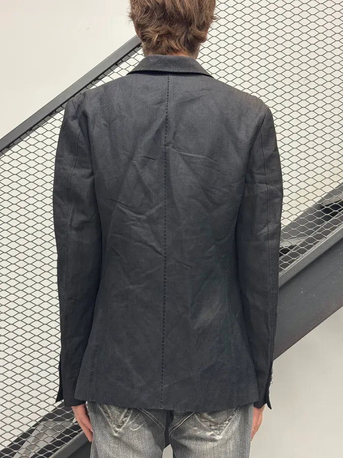 2000s Marithé + François Girbaud Black Obscure Blazer Jacket zlRNdpO 2