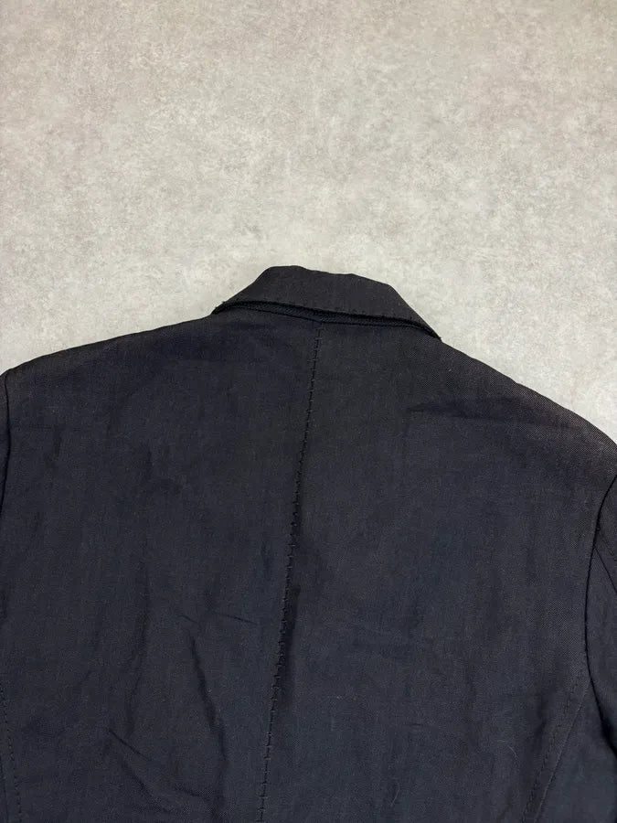 2000s Marithé + François Girbaud Black Obscure Blazer Jacket zlRNdpO 5