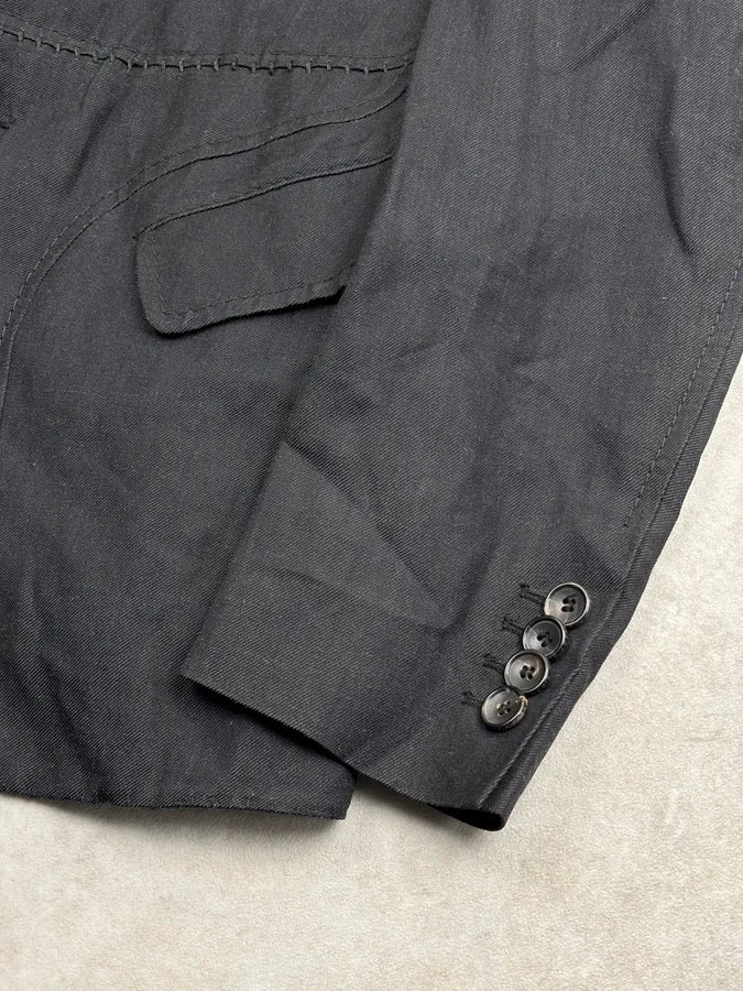 2000s Marithé + François Girbaud Black Obscure Blazer Jacket zlRNdpO 7