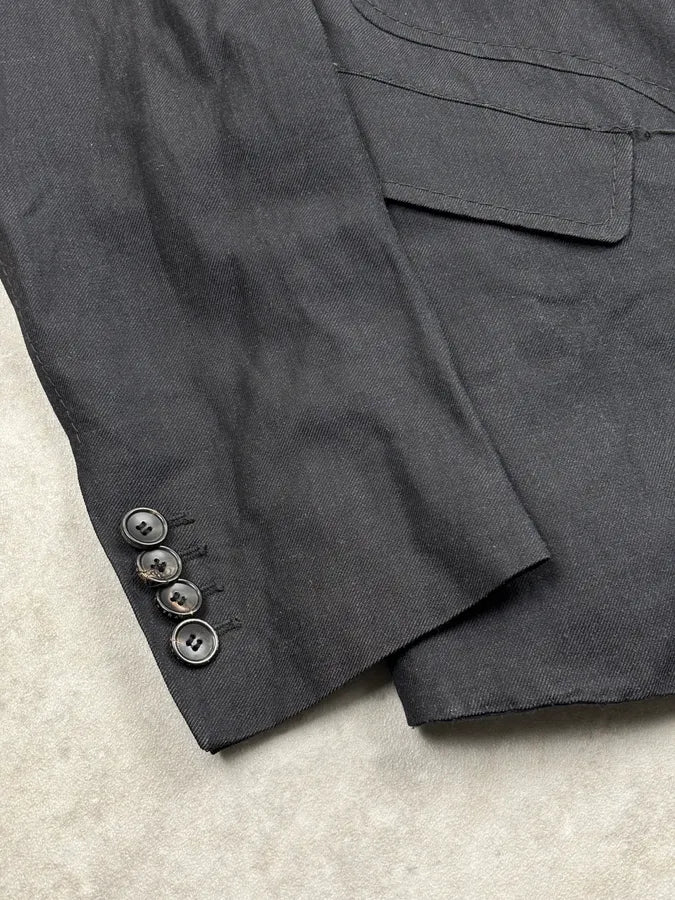 2000s Marithé + François Girbaud Black Obscure Blazer Jacket zlRNdpO 8