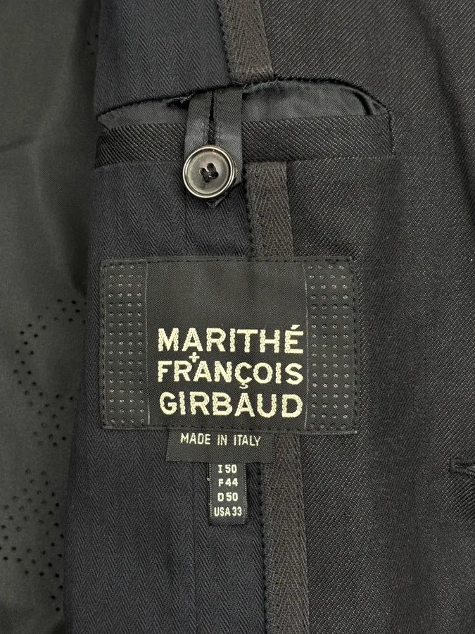 2000s Marithé + François Girbaud Black Obscure Blazer Jacket zlRNdpO 10
