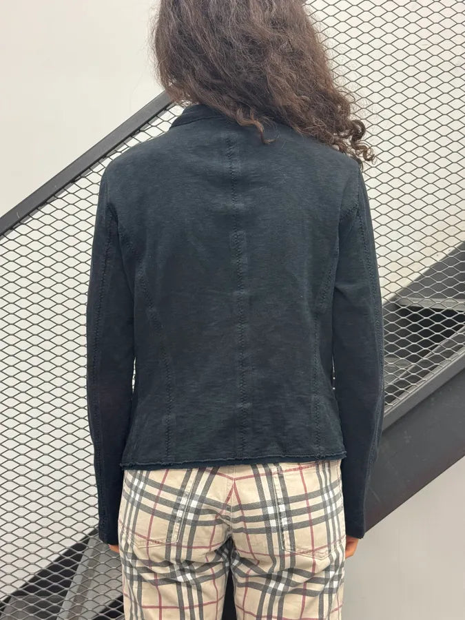 2000s Marithé + François Girbaud Dark Blue Gold Button Cardigan oSoJLQR 1