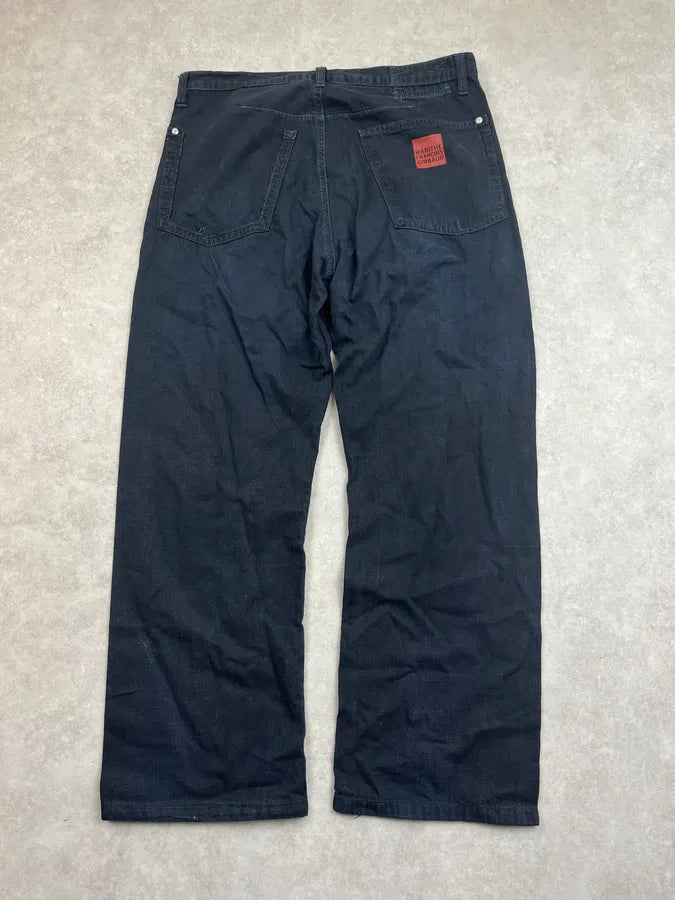 2010s Marithé + François Girbaud Black Denim Contrast Stitch Jeans FHQhyej 6