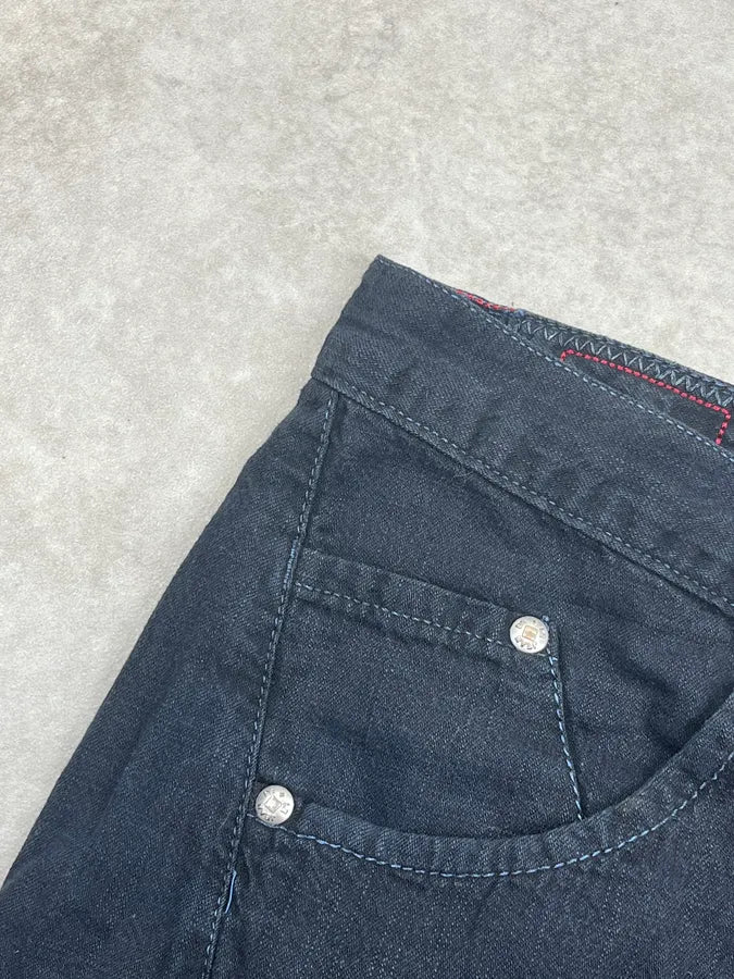 2010s Marithé + François Girbaud Black Denim Contrast Stitch Jeans FHQhyej 9