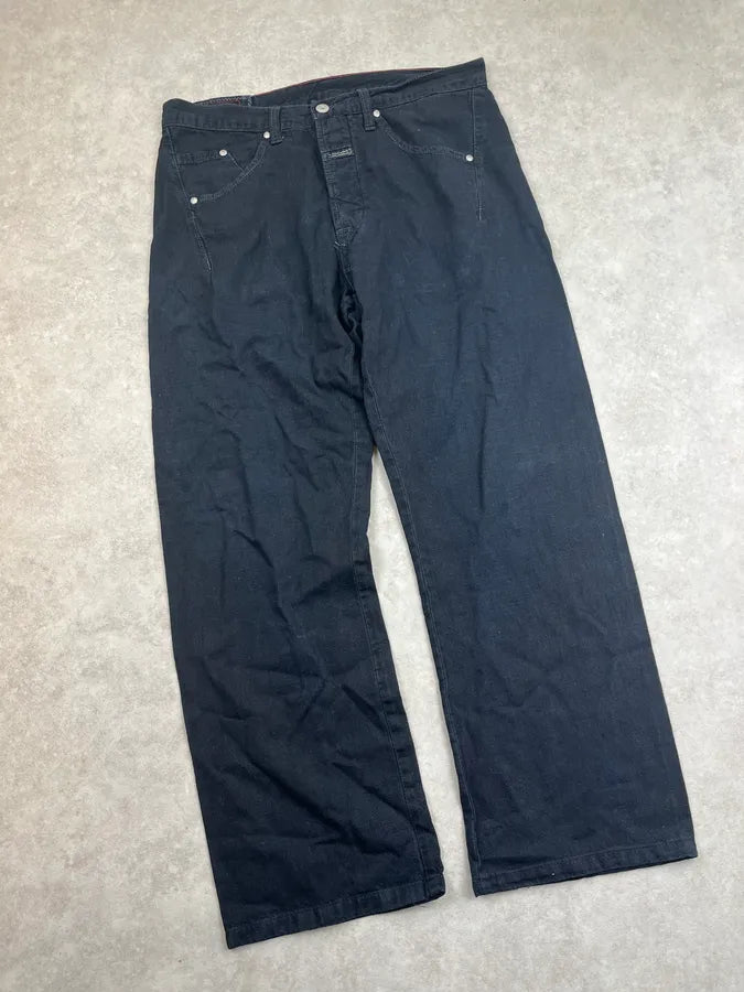 2010s Marithé + François Girbaud Black Denim Contrast Stitch Jeans FHQhyej 4