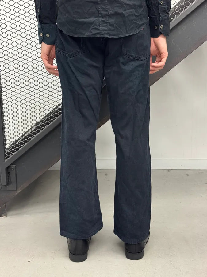 2010s Marithé + François Girbaud Black Denim Contrast Stitch Jeans FHQhyej 3