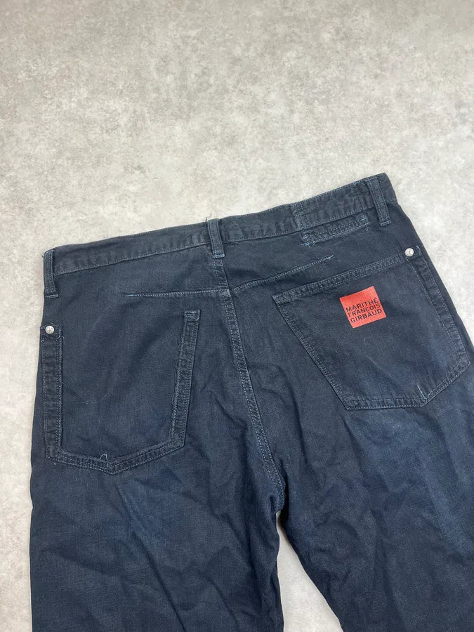 2010s Marithé + François Girbaud Black Denim Contrast Stitch Jeans FHQhyej 7