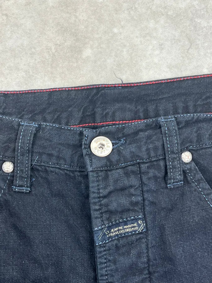 2010s Marithé + François Girbaud Black Denim Contrast Stitch Jeans FHQhyej 8