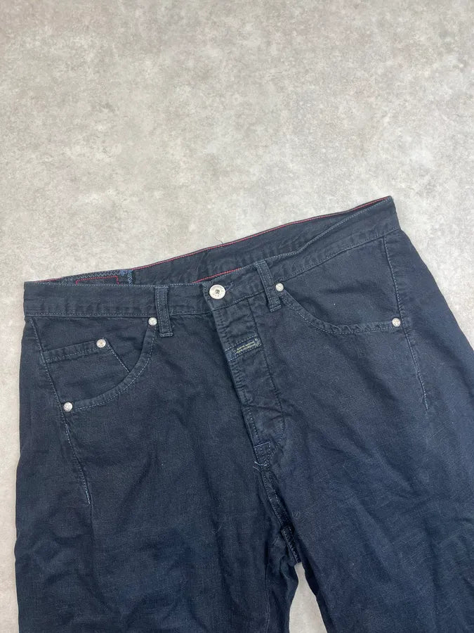 2010s Marithé + François Girbaud Black Denim Contrast Stitch Jeans FHQhyej 5