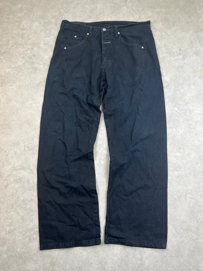 2010s Marithé + François Girbaud Black Denim Contrast Stitch Jeans FHQhyej 0