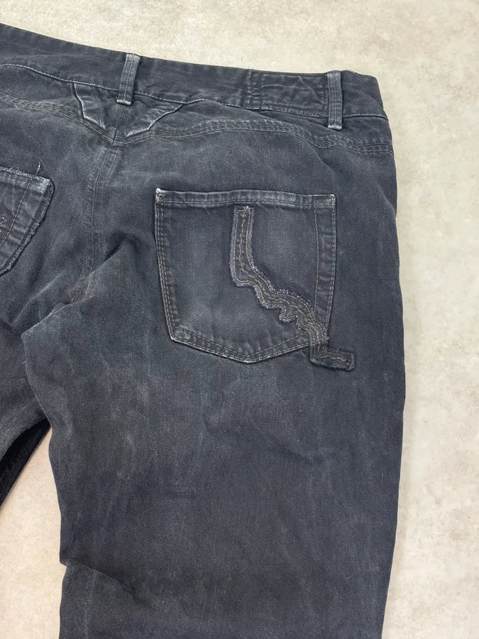 2000s Marithé + François Girbaud Black Denim Jeans hcqNqdU 6