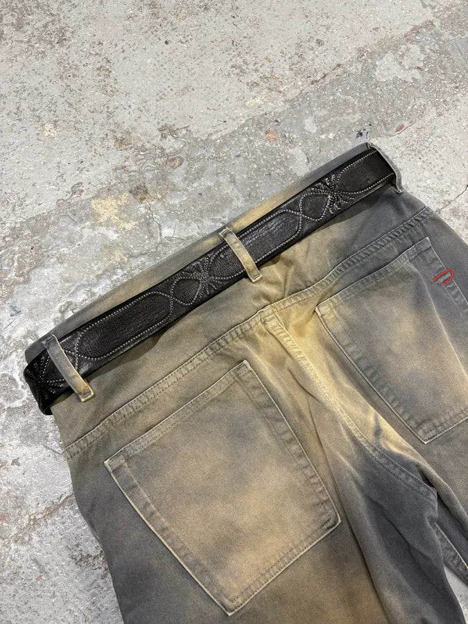 Marithé + François Girbaud Black Embellished Leather Belt FeWFPCy 1
