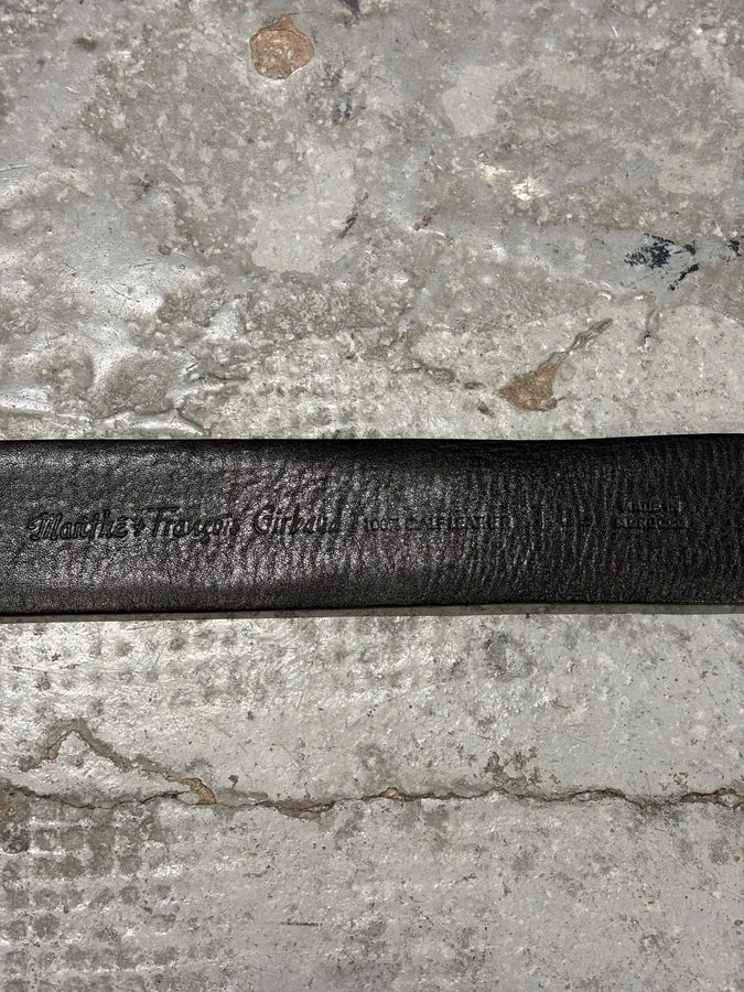 Marithé + François Girbaud Black Embellished Leather Belt FeWFPCy 7