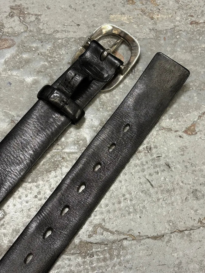 Marithé + François Girbaud Black Embellished Leather Belt FeWFPCy 3