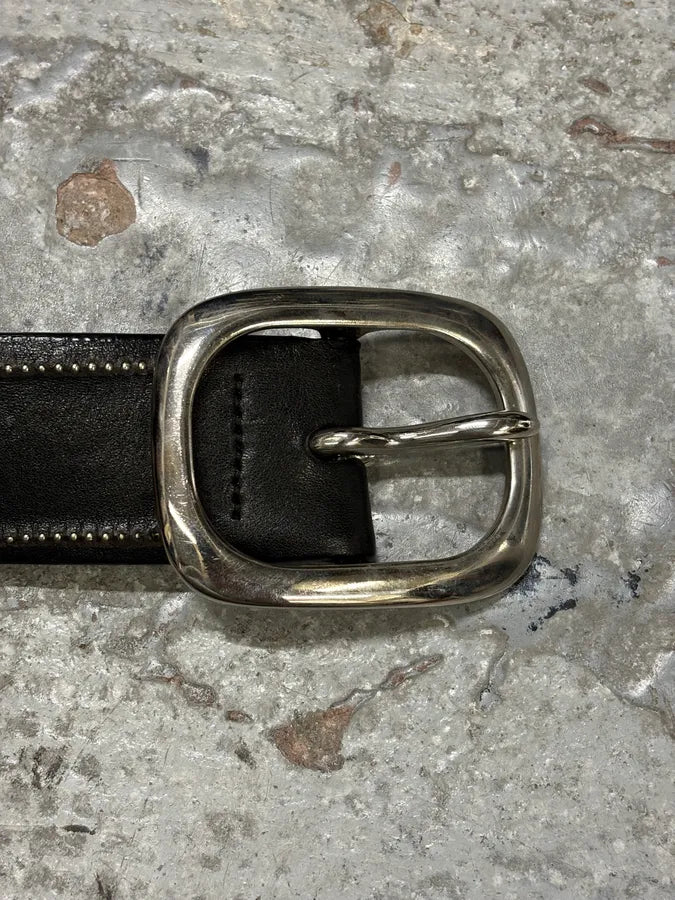 Marithé + François Girbaud Black Embellished Leather Belt FeWFPCy 5