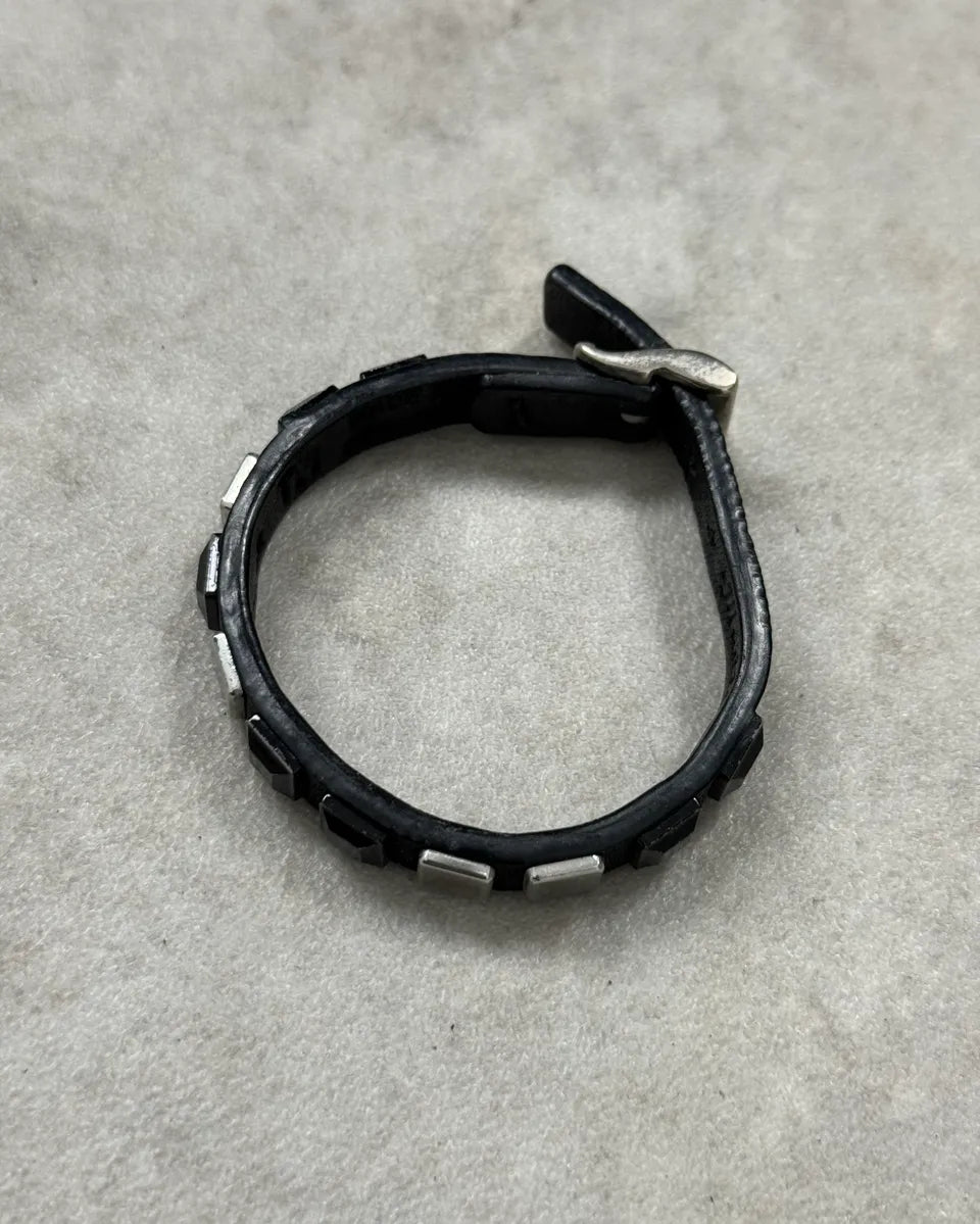 Marithé + François Girbaud Black Leather Bracelet xcqZrJa 1