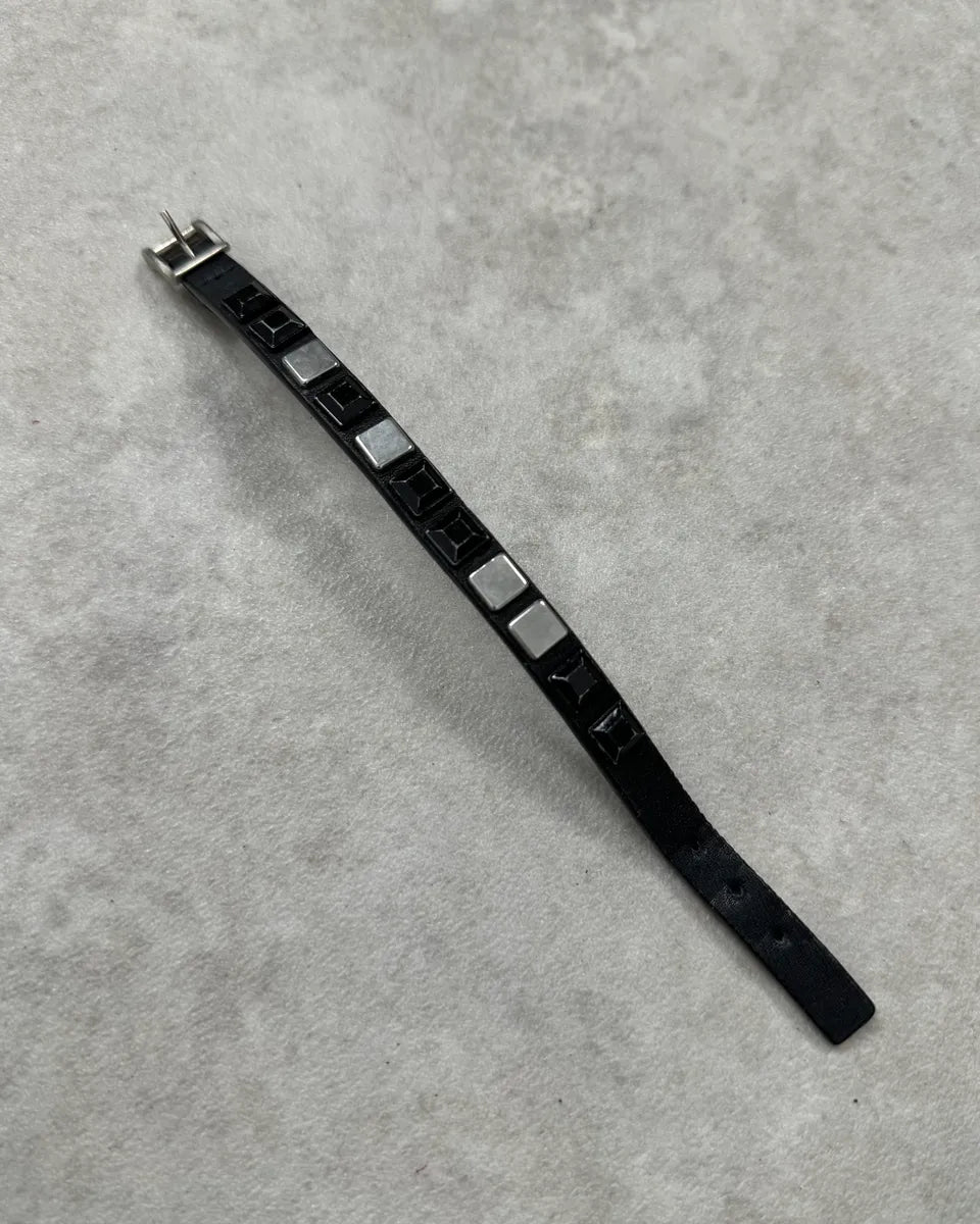 Marithé + François Girbaud Black Leather Bracelet xcqZrJa 4