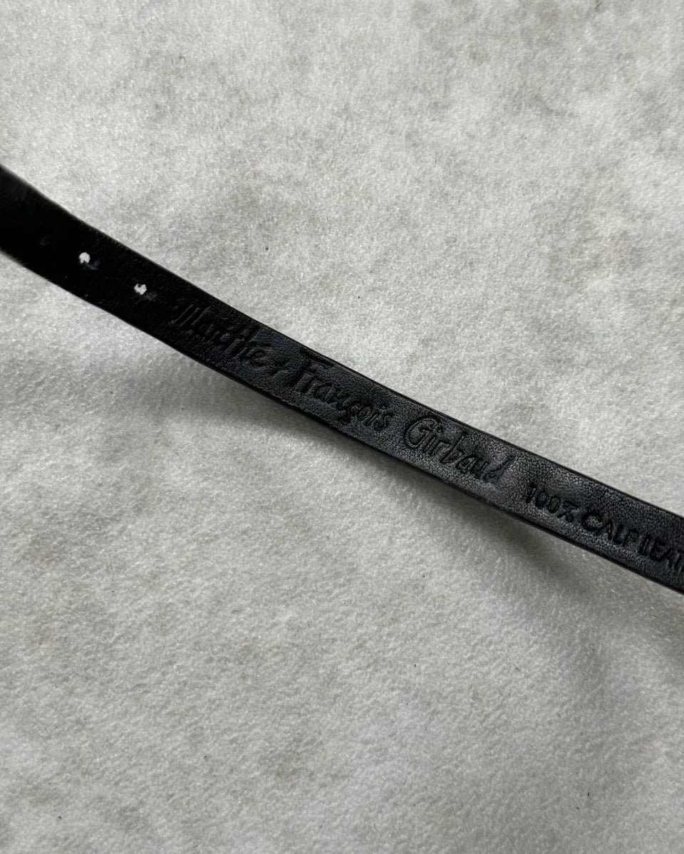 Marithé + François Girbaud Black Leather Bracelet xcqZrJa 5