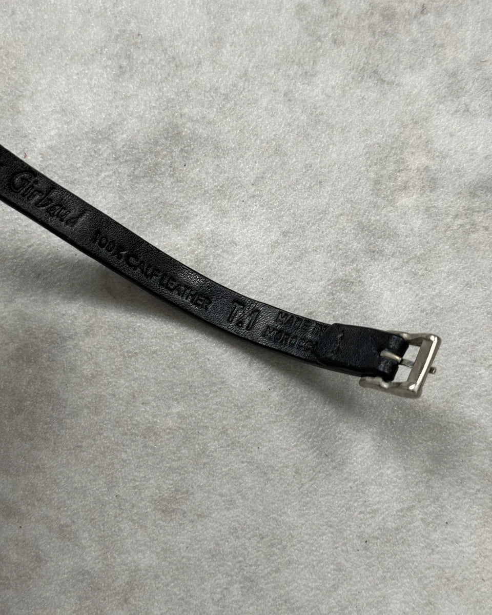 Marithé + François Girbaud Black Leather Bracelet xcqZrJa 6