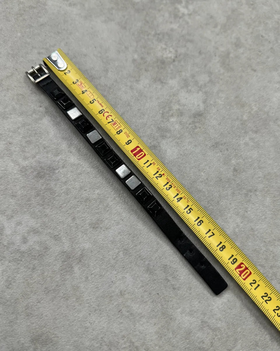 Marithé + François Girbaud Black Leather Bracelet xcqZrJa 7